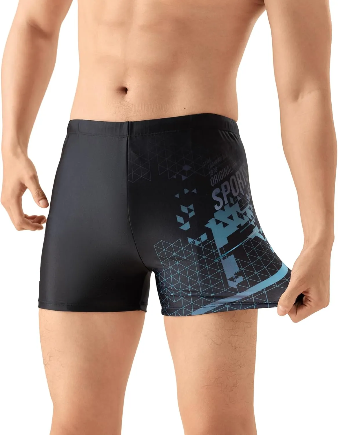 361 Jammers Swimsuit for Men, Competition Lap Swim Suit, Square Leg Endurance Training