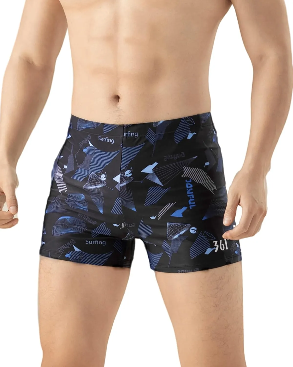 361 Jammers Swimsuit for Men, Competition Lap Swim Suit, Square Leg Endurance Training