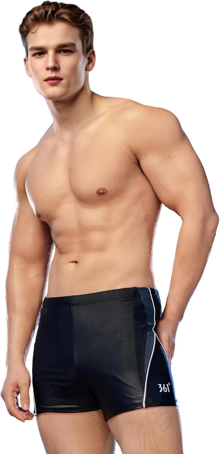 361 Jammers Swimsuit for Men, Competition Lap Swim Suit, Square Leg Endurance Training