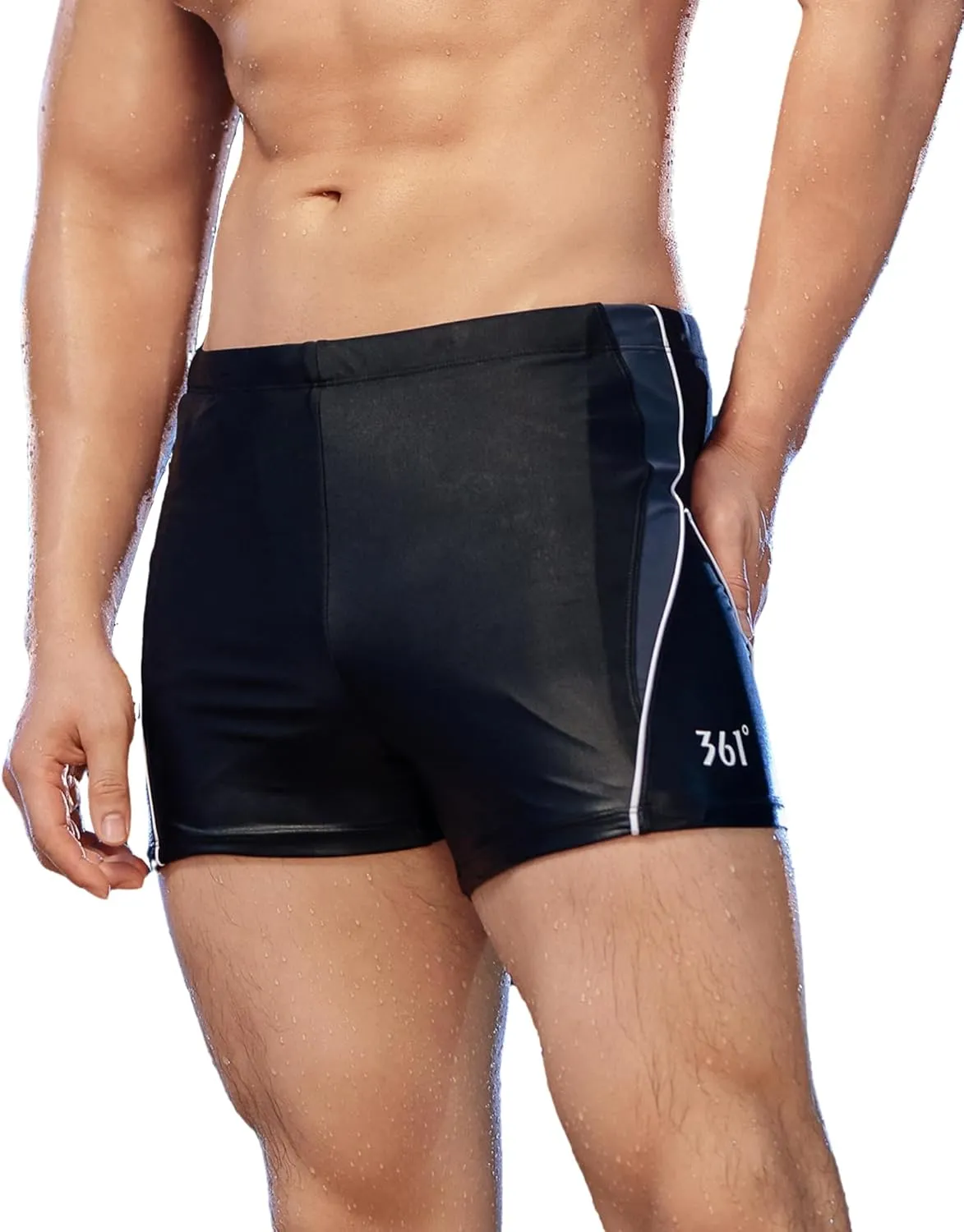 361 Jammers Swimsuit for Men, Competition Lap Swim Suit, Square Leg Endurance Training
