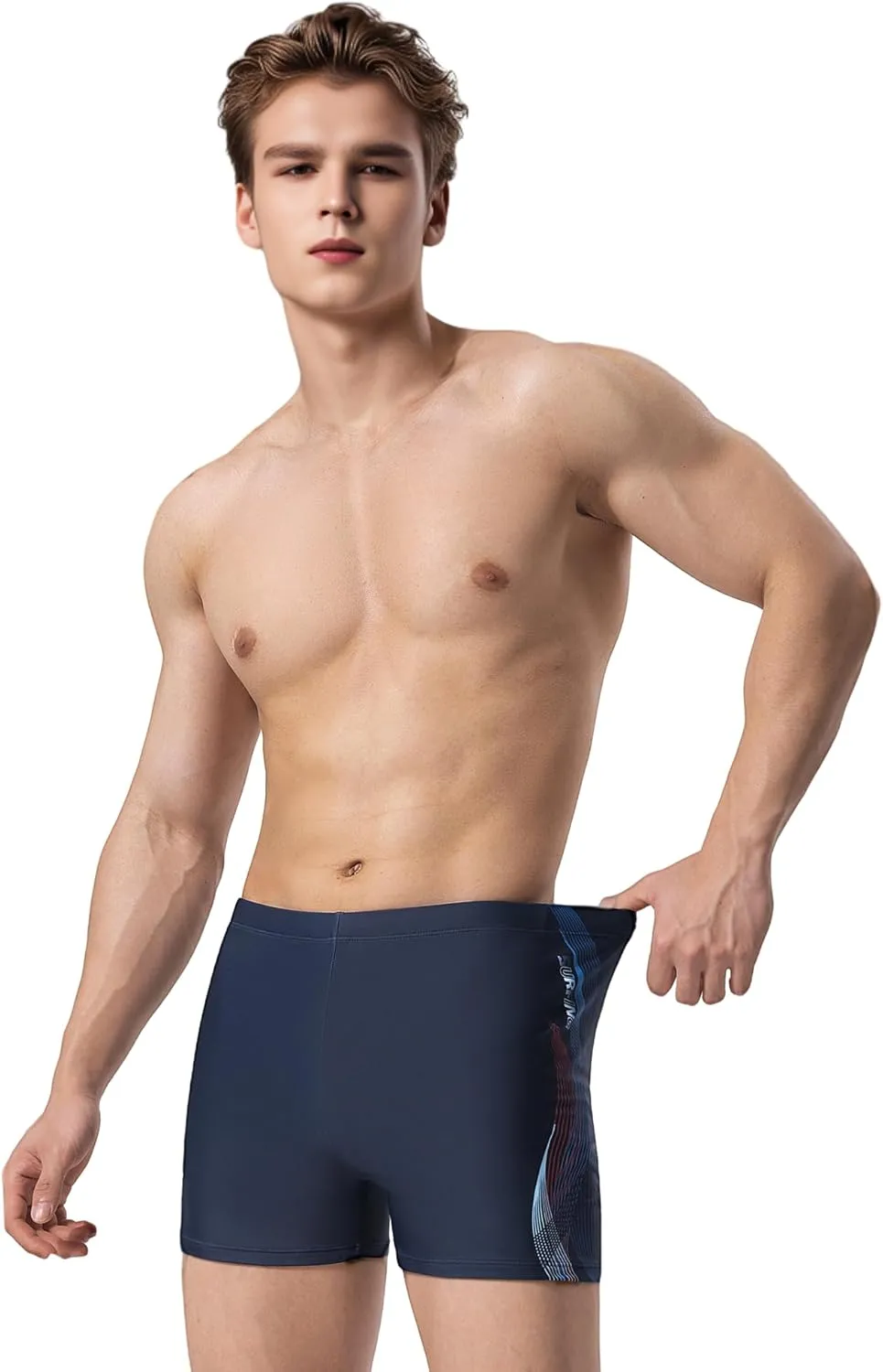 361 Jammers Swimsuit for Men, Competition Lap Swim Suit, Square Leg Endurance Training