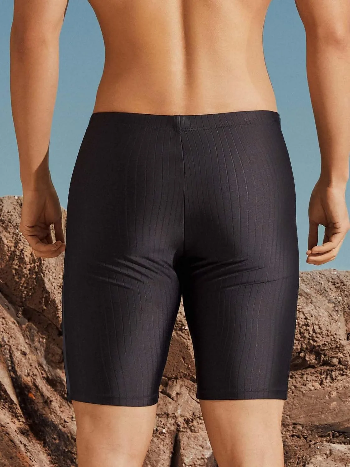 361?? Swim Jammers for Men, Pro Racing Training Swimsuit, Chlorine Resistant Endurance Mens Swim Suit Swimwear Tech Pant