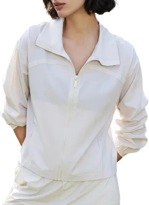 altiland Women's UPF 50  Sun Protection Outdoor Workout Running Jackets Zip Up Lightweight Cooling Shirt