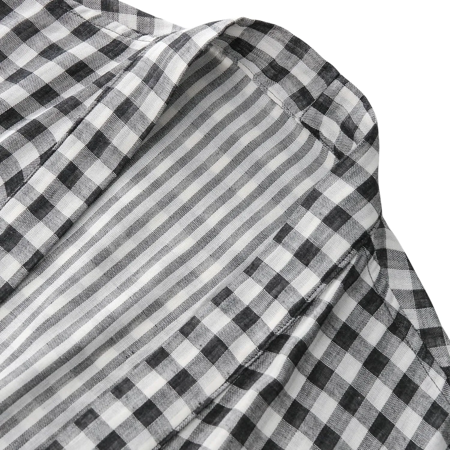 Amazhiyu Women's Cotton Gauze Lightweight Summer Plaid Kimono Bath Robe Pockets