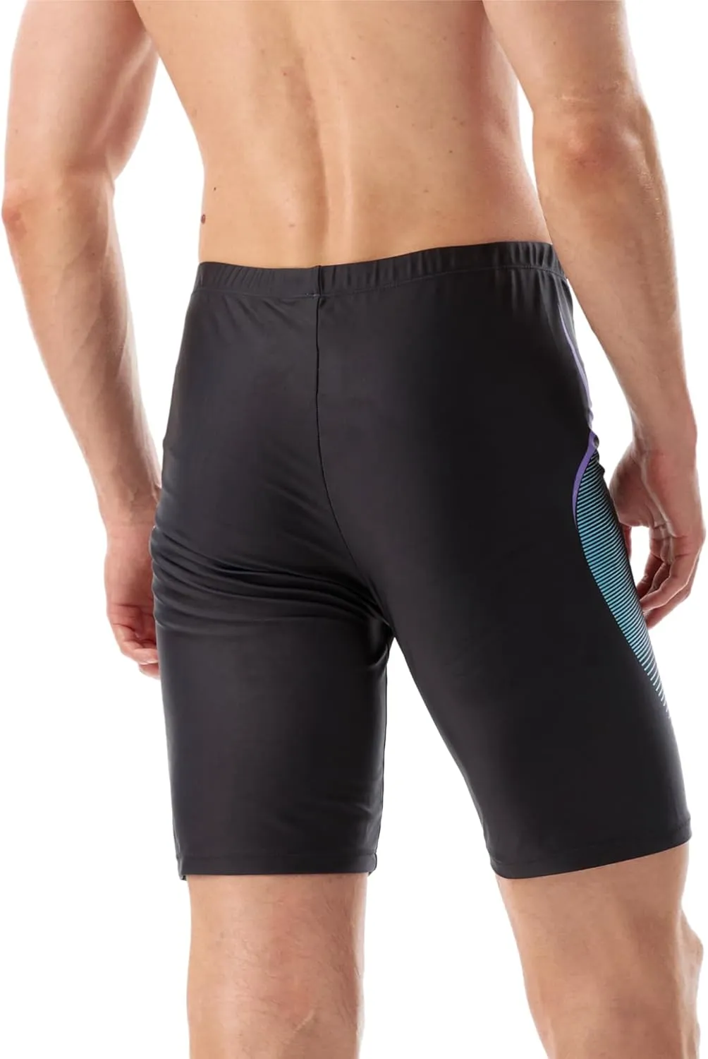 Angel season Swim Jammers for Men Athletic Compression Training Swimsuit Quick Dry Durable Chlorine Resistant Swim Shorts
