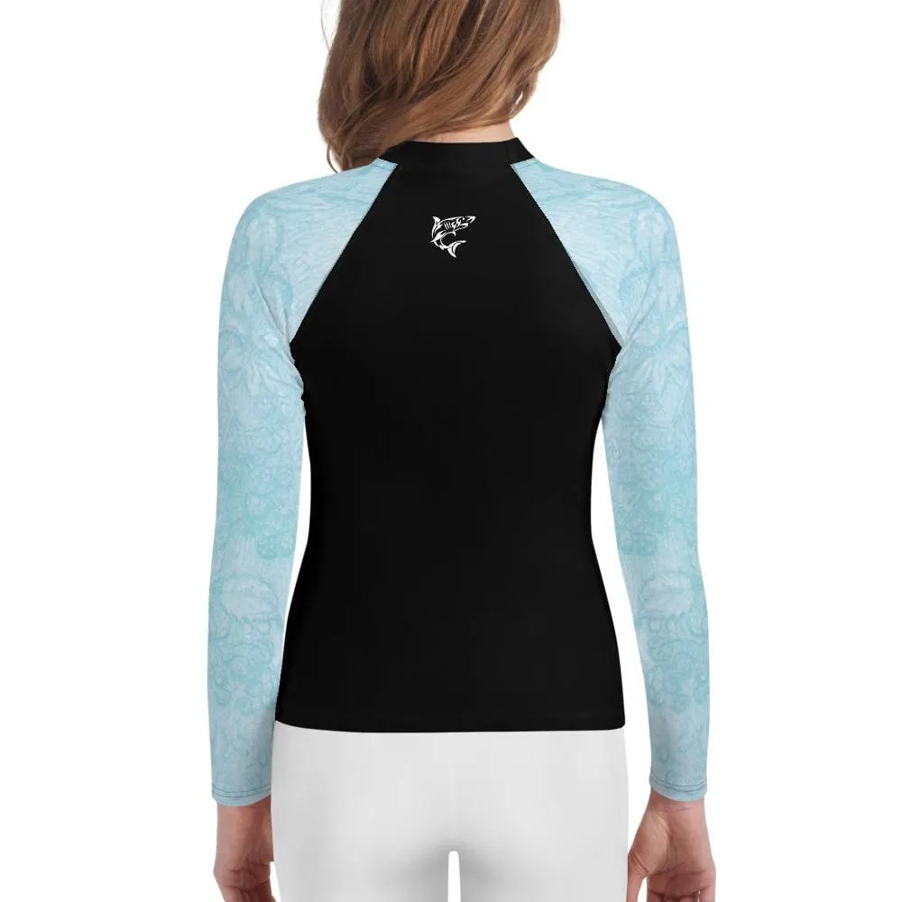 Baby Blue Beauty ~ Youth Rash Guard