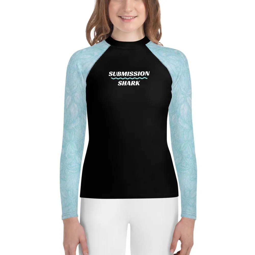 Baby Blue Beauty ~ Youth Rash Guard