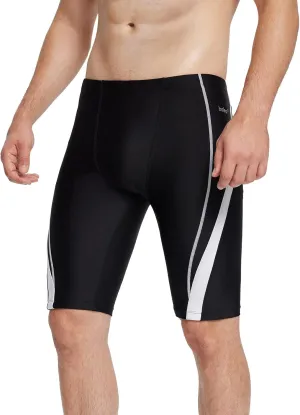 baleaf Men Swim Jammer Athletic Swimming Swimsuit Competition Training Team Swimwear Lap Racing Black