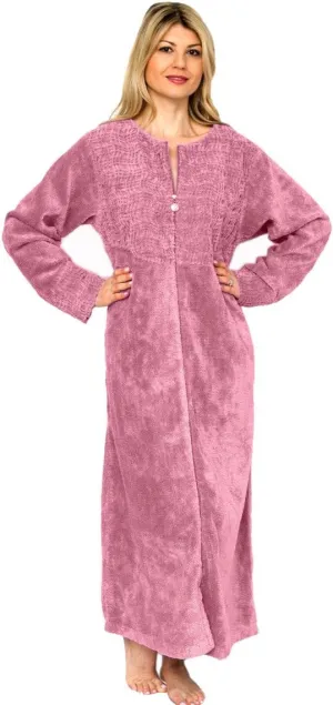 Bath & Robes Women's Cotton Chenille Robe Full Length