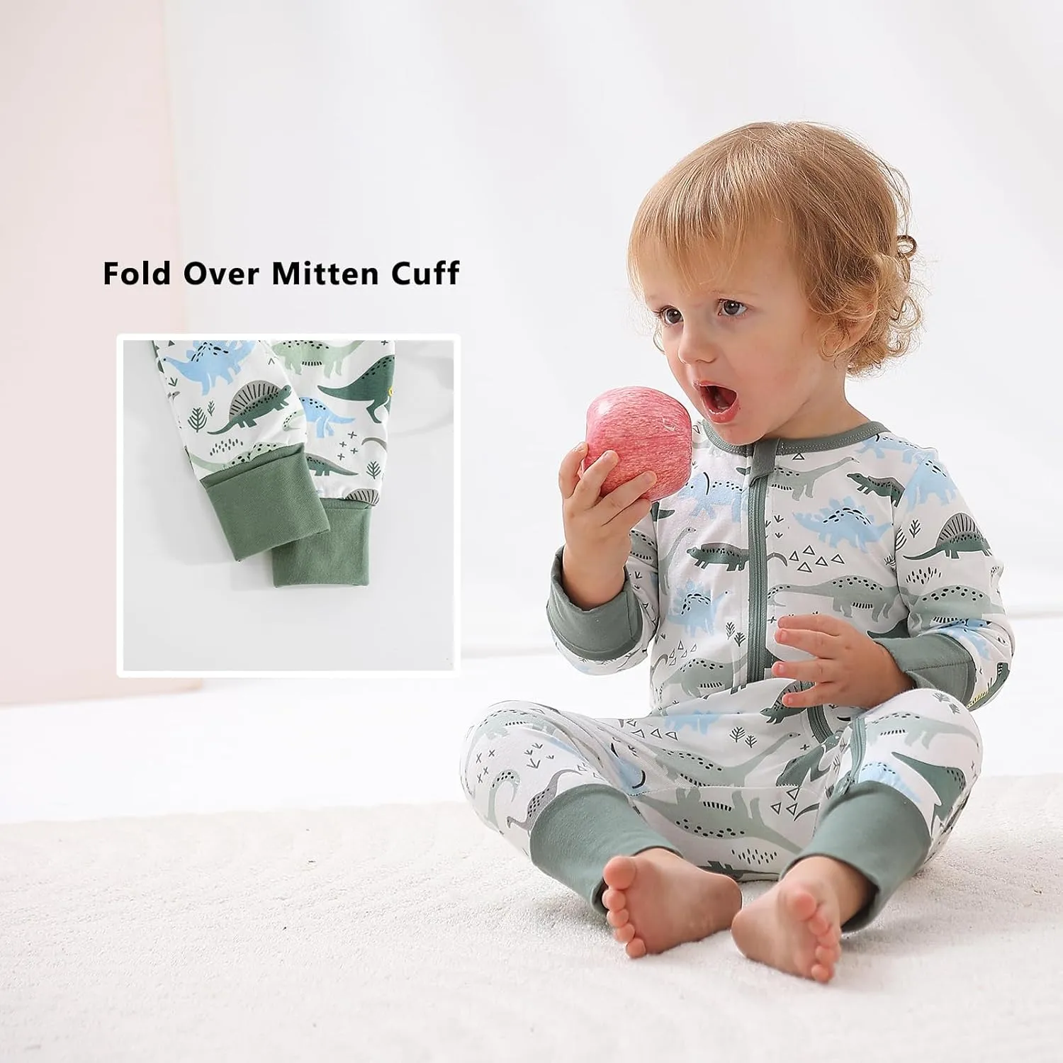 BeiVSlley Baby Boy Girl Footless Zipper Romper Long Sleeve Cotton Jumpsuit Coverall Newborn Solid Outfits Clothes