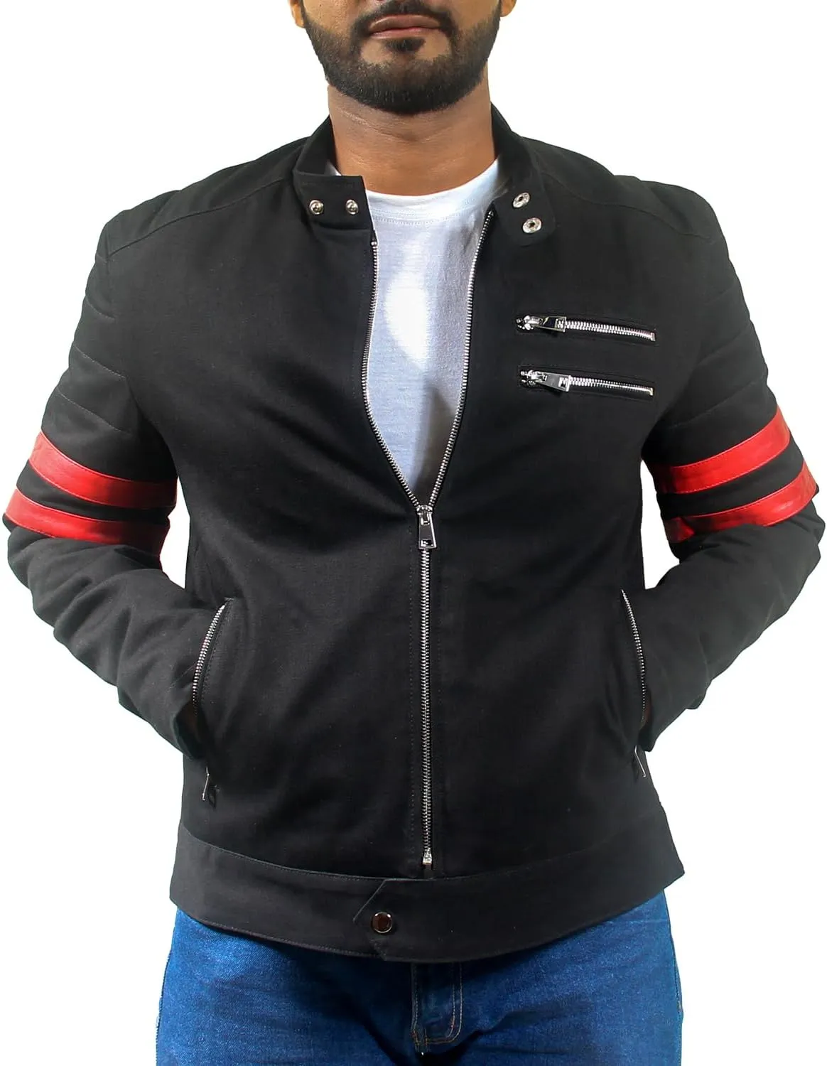Black Denim Jean Jacket lightweight Concert & Work for Mens Fashion, Western, and Winter Trucker Styles in One Jacket