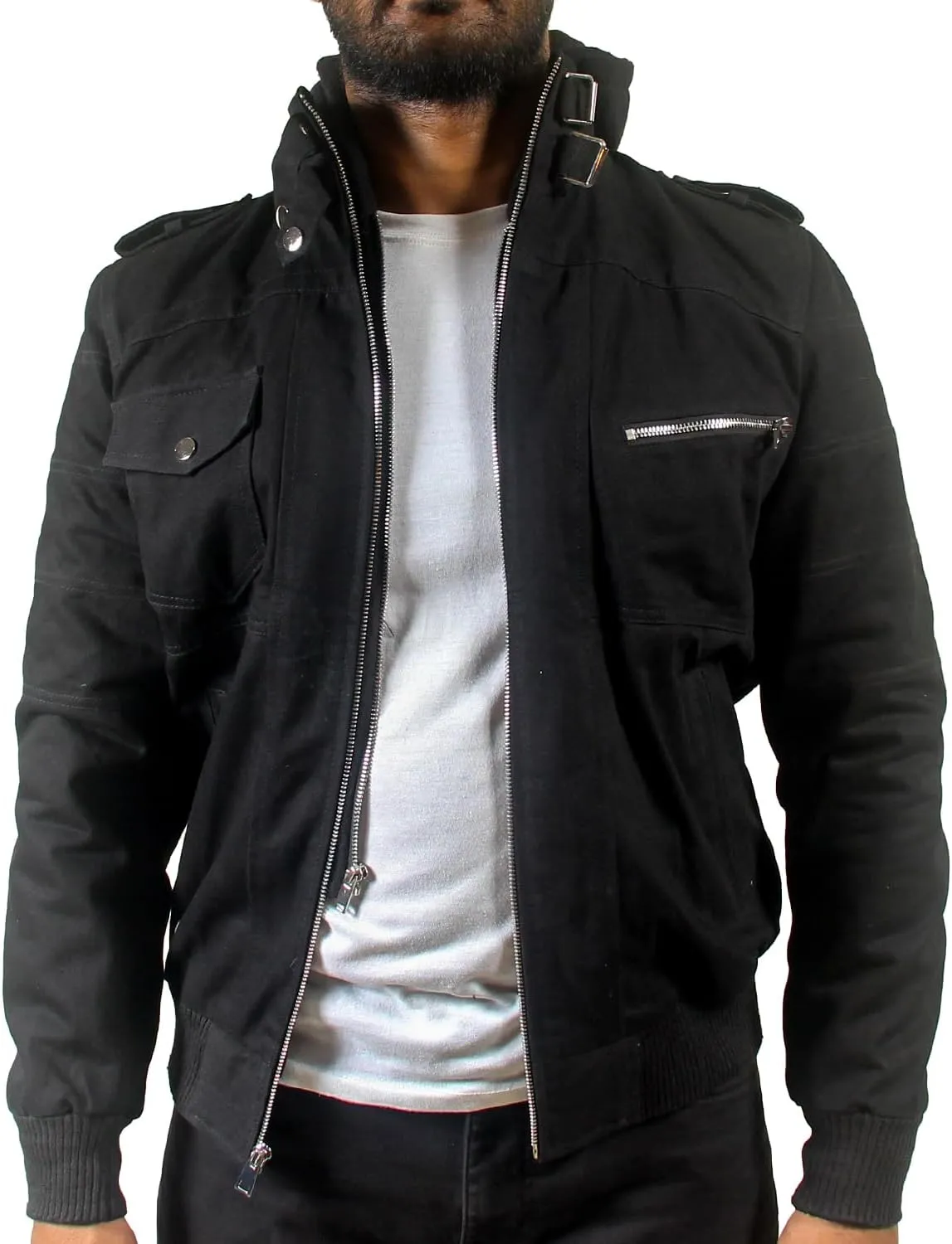 Black Denim Jean Jacket lightweight Concert & Work for Mens Fashion, Western, and Winter Trucker Styles in One Jacket