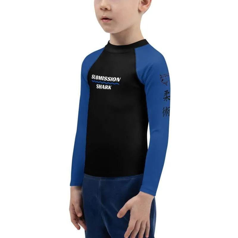 Blue SS Premium Standard ~ Kid's Rash Guard
