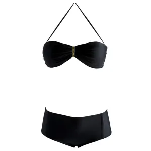 Brigitte Manu High Waisted Bikini - Black