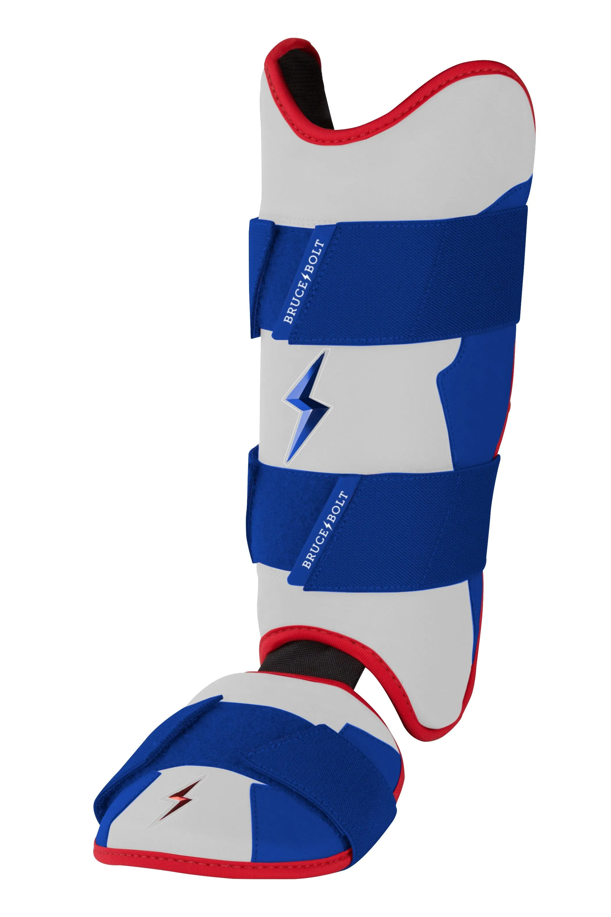 BRUCE BOLT Signature Series Leg Guard - USA WHITE