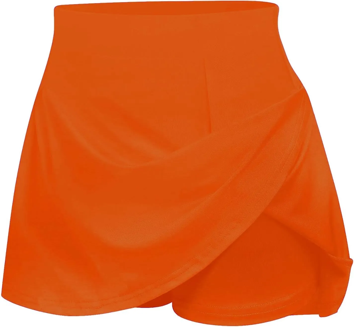 BTDECLAR Workout Shorts for Women Stretchy High Waisted Flowy Athletic Shorts Casual Running Biker Shorts Skirt with Pockets