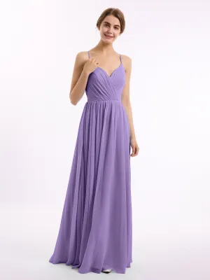 Chiffon Bridesmaid Dresses with Spaghetti Straps-Tahiti Plus Size