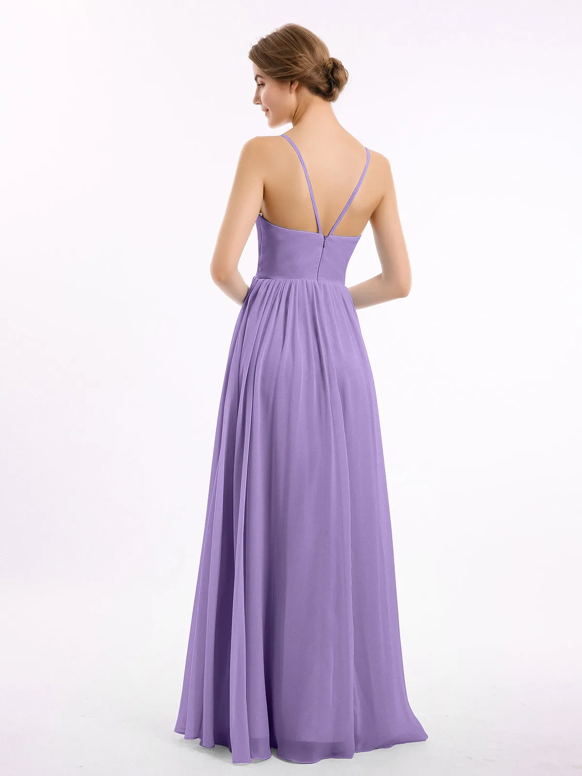 Chiffon Bridesmaid Dresses with Spaghetti Straps-Tahiti Plus Size