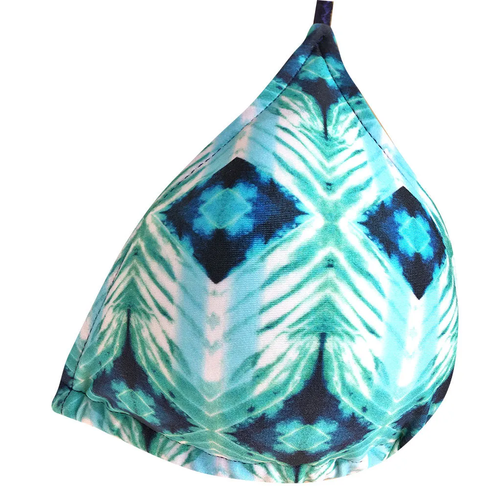 Cia Maritima Turquoise Tie Dye Ibiza Bikini