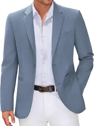 COOFANDY Men Casual Blazer Sport Coats Slim Fit Lightweight Business Two Button Suit Jackets