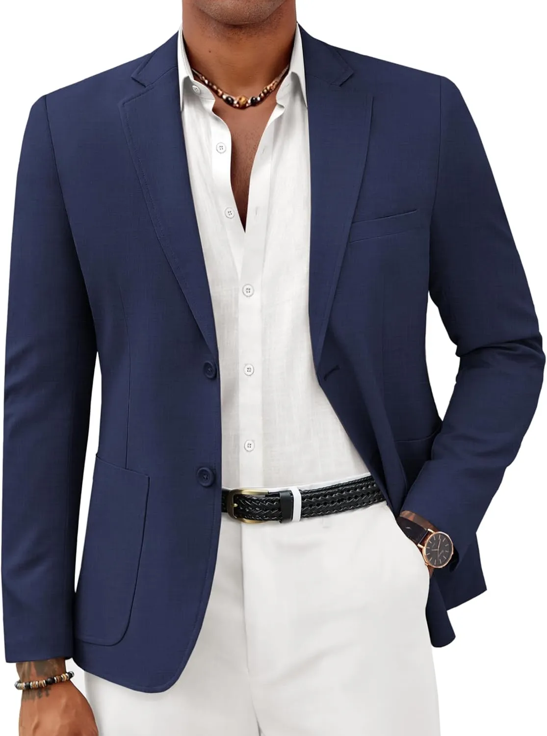 COOFANDY Mens Casual Sport Coat Lightweight Two Button Blazer Slim Fit Business Jackets