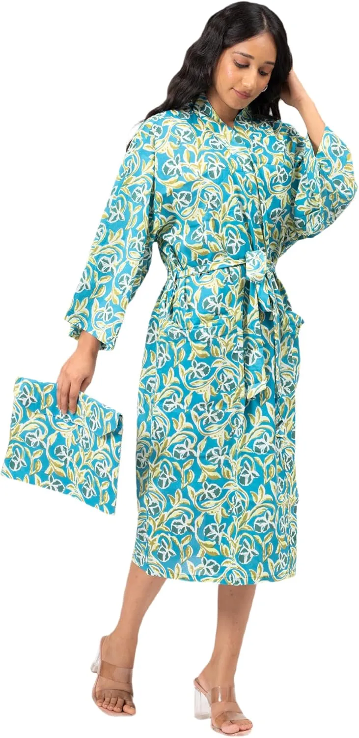 Cotton Lightweight Kimono Robe,Bridal party,Bridesmaid Robe,Cotton Nightwear,Beach cover up, Mothers day gift