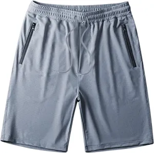 Cotton Shorts for Men Big and Tall Shorts Lightweight Gym Shorts Elastic Waist Shorts Drawstring Shorts with Pockets