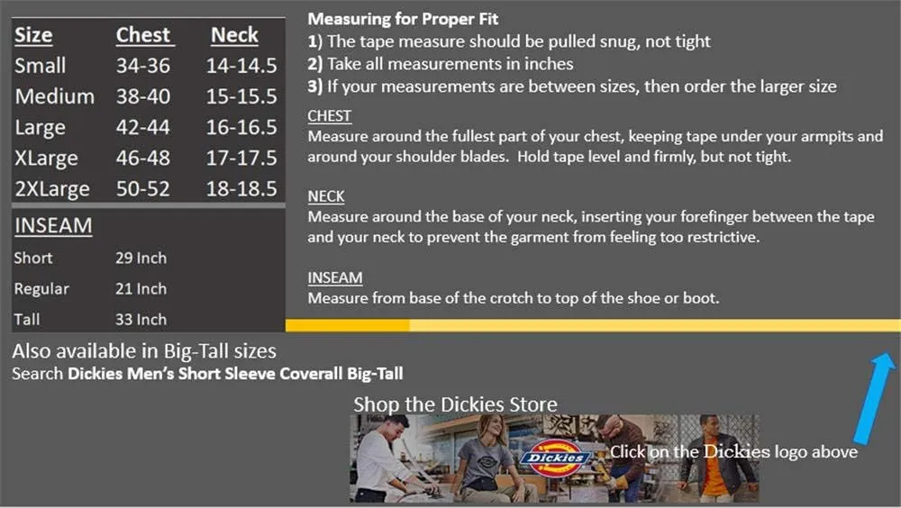 Dickies Men's Short-Sleeve Coverall