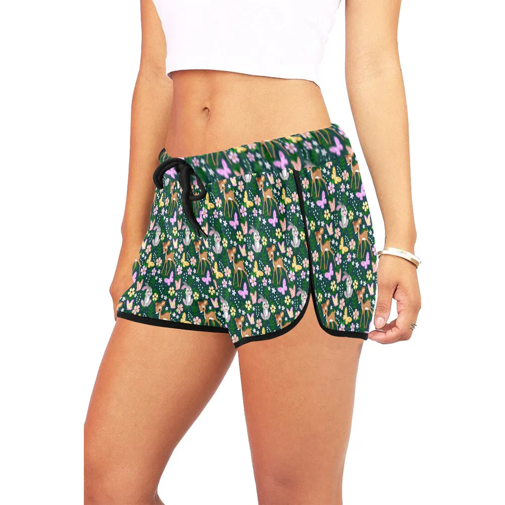 Disney Bambi Forest Friends Women's Relaxed Shorts