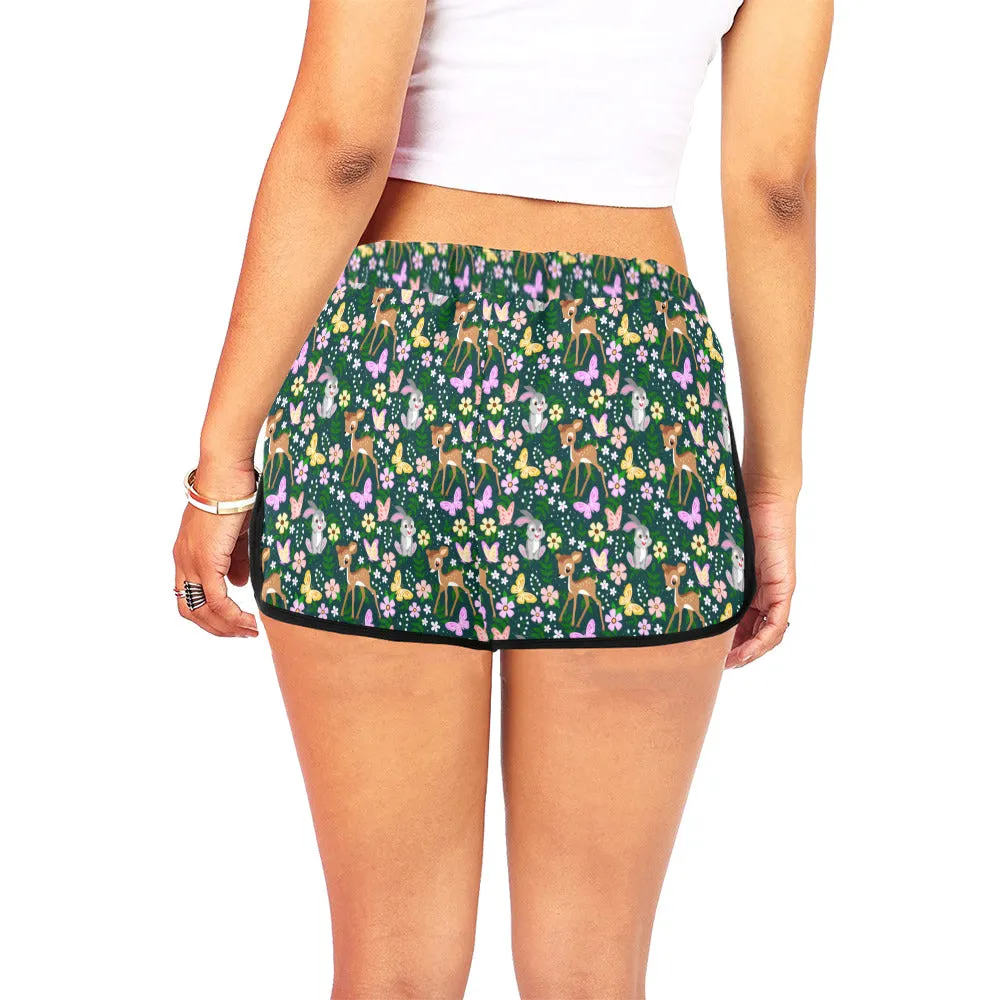 Disney Bambi Forest Friends Women's Relaxed Shorts