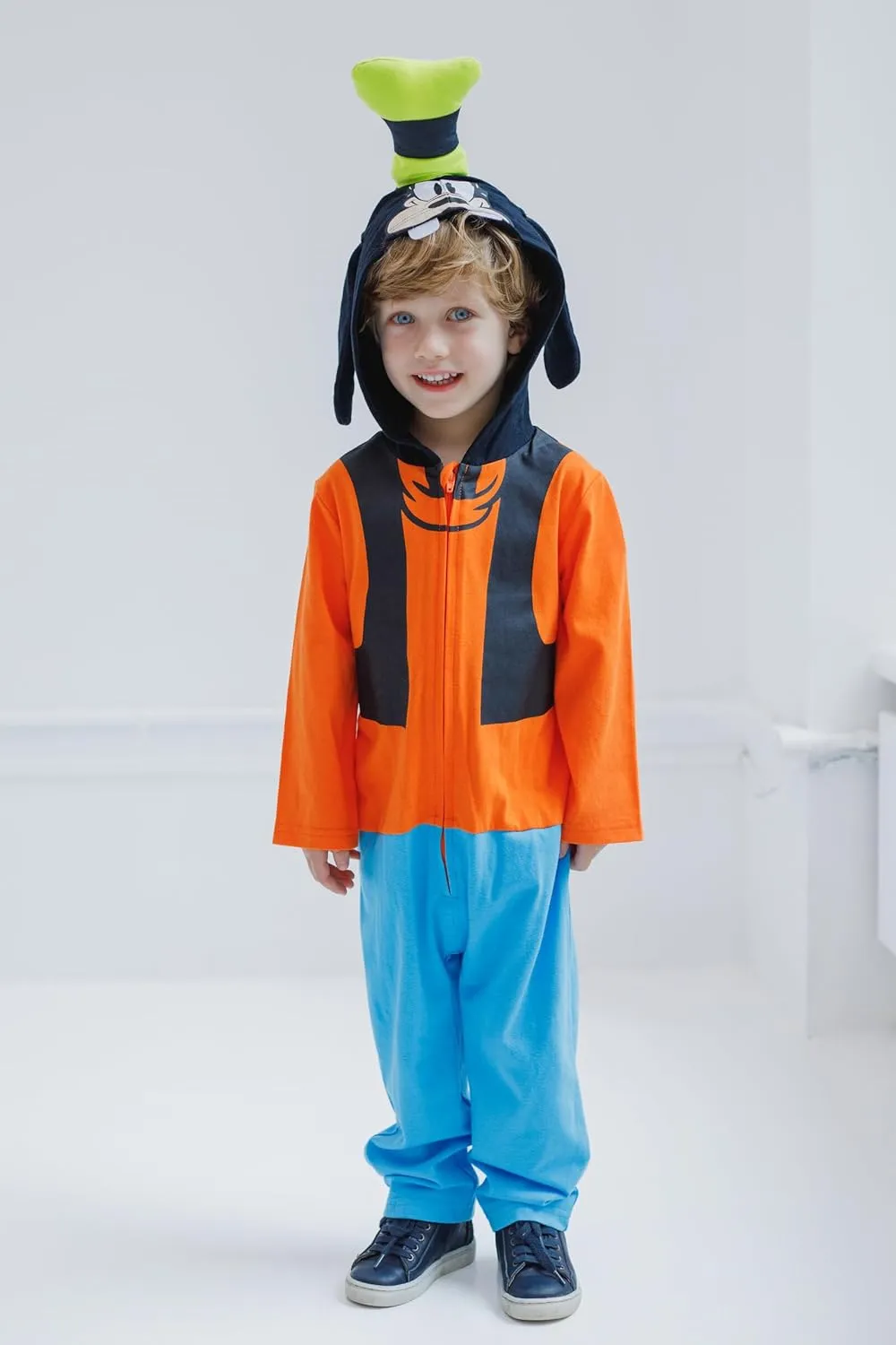Disney Mickey Mouse Goofy Pluto Zip Up Coverall Newborn to Big Kid