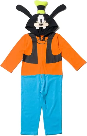 Disney Mickey Mouse Goofy Pluto Zip Up Coverall Newborn to Big Kid