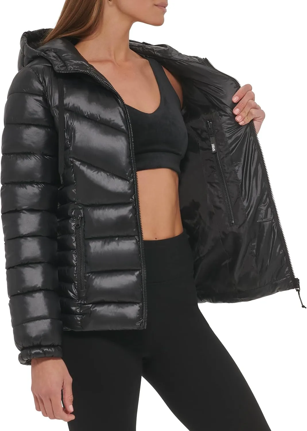 DKNY Women's Sport Lightweight Packable Puffer Jacket