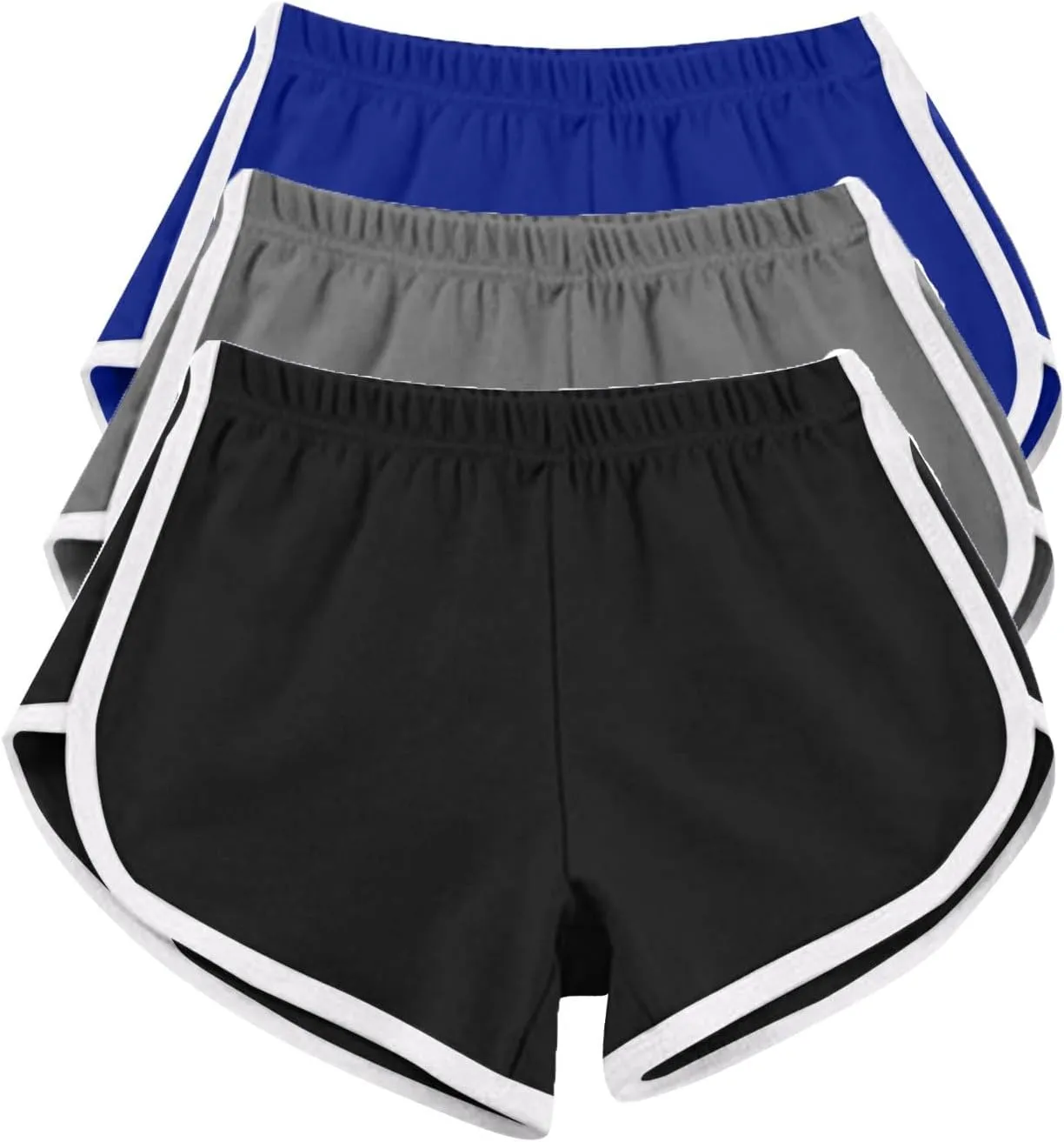 Dolphin Shorts for Women 3 Pack High Waisted Yoga Shorts Athletic Sports Shorts Biker Shorts Gym Workout Shorts