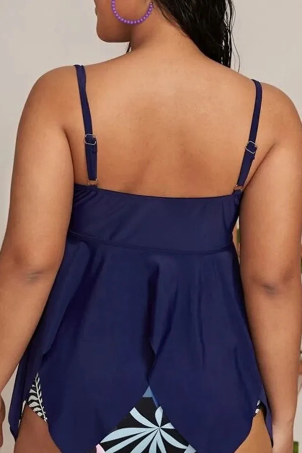 Floral Print Relaxed High Waisted Tankini