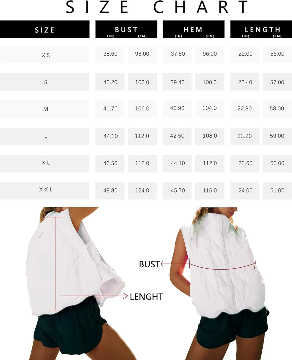 Gacaky Women's Puffer Vest Sleeveless Button Down Outerwear Warm Quilted Lightweight Down Winter Jackets Coats