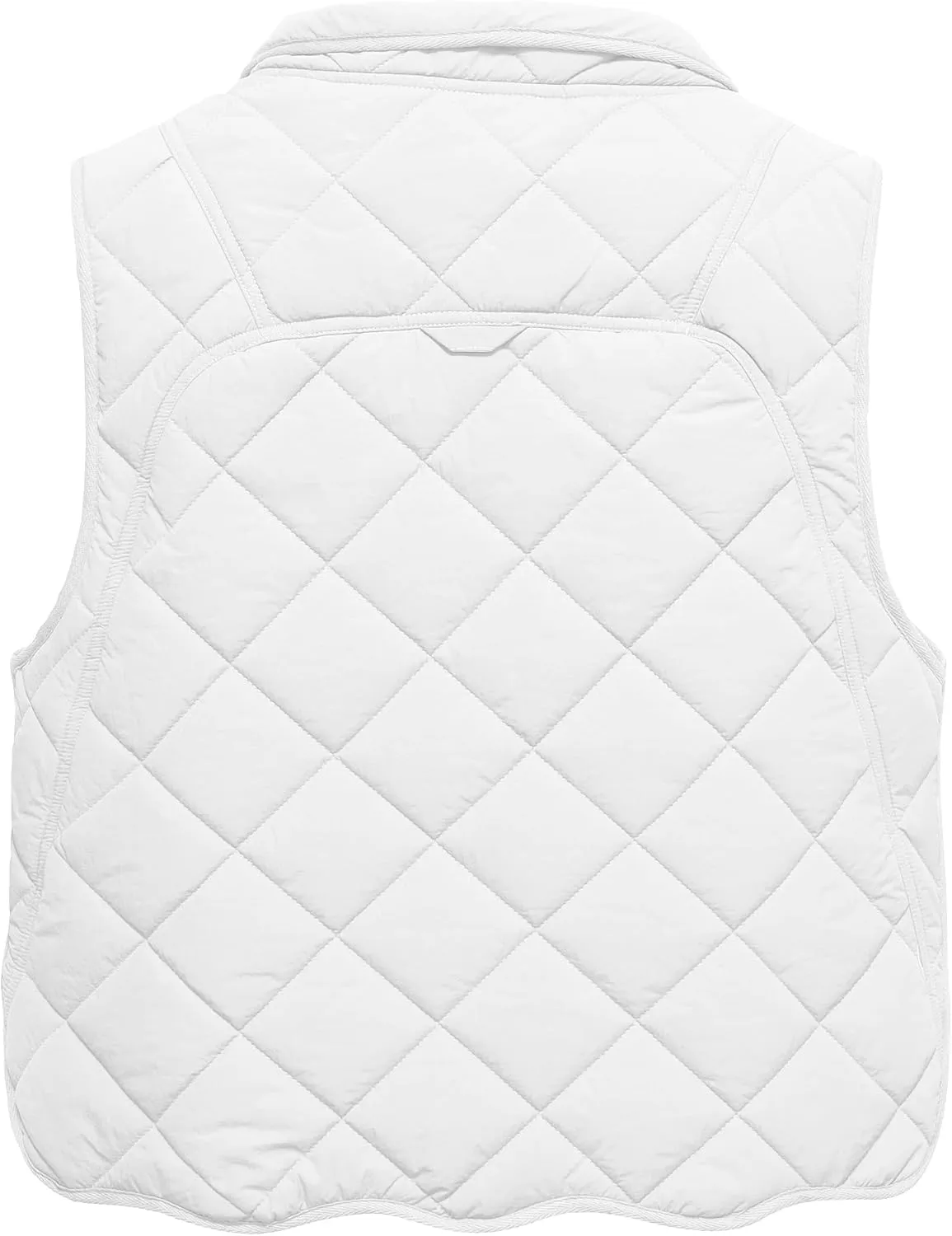 Gacaky Women's Puffer Vest Sleeveless Button Down Outerwear Warm Quilted Lightweight Down Winter Jackets Coats