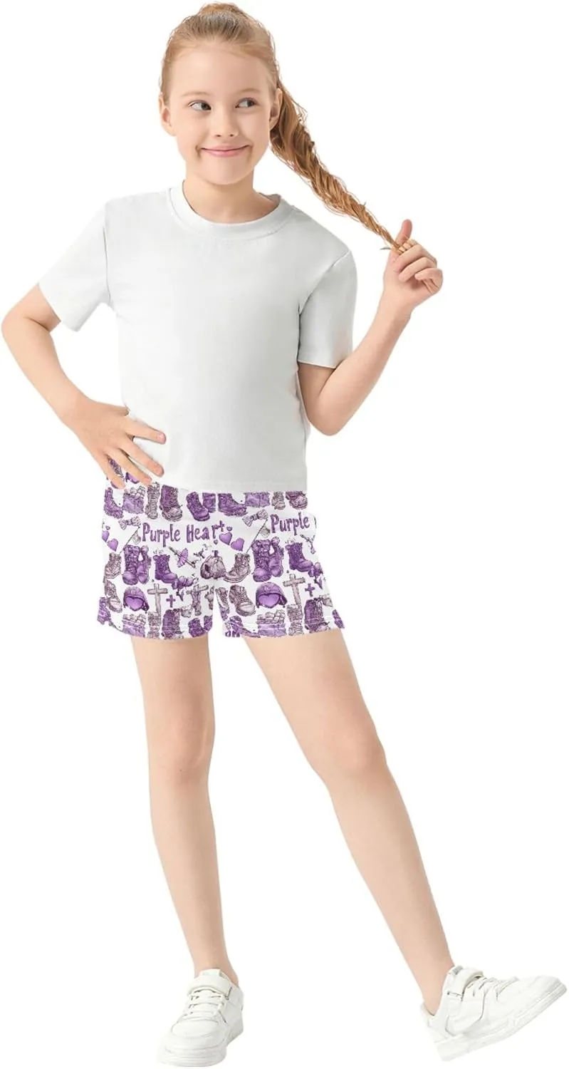 Girl's Athletic Shorts with Pockets Athletic Shorts for Teen for Dance
