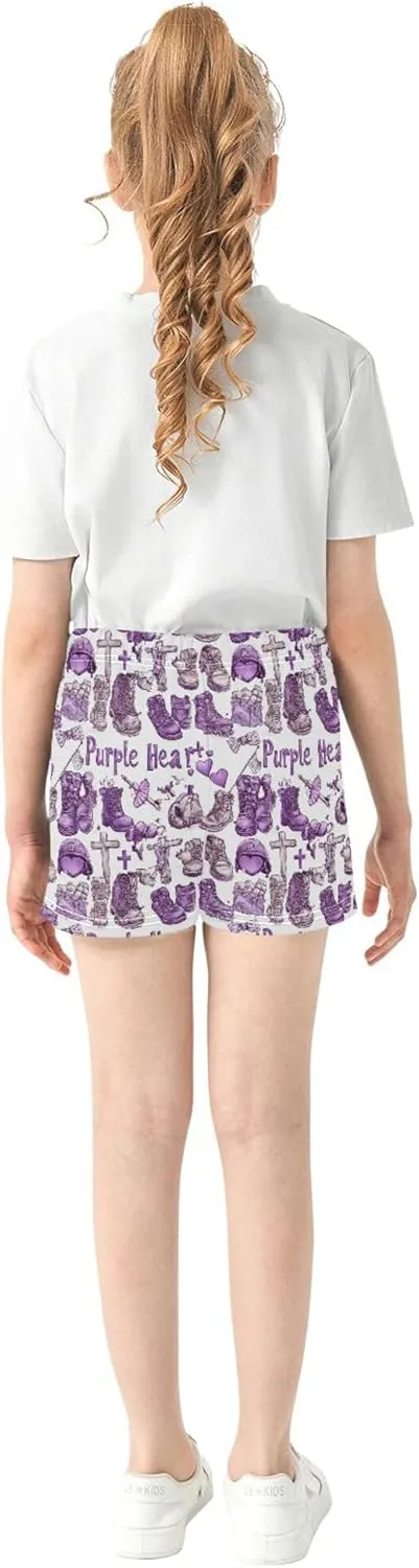 Girl's Athletic Shorts with Pockets Athletic Shorts for Teen for Dance