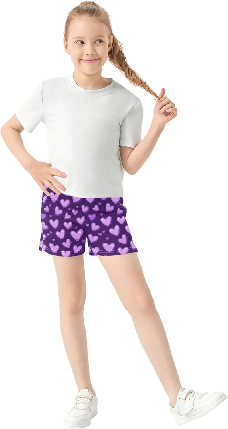 Girl's Athletic Shorts with Pockets Athletic Shorts for Teen for Dance