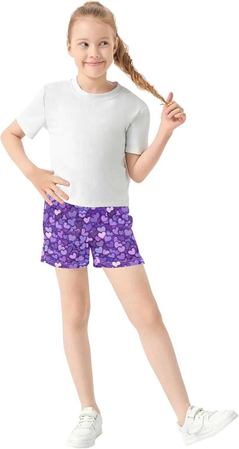 Girl's Athletic Shorts with Pockets Athletic Shorts for Teen for Dance