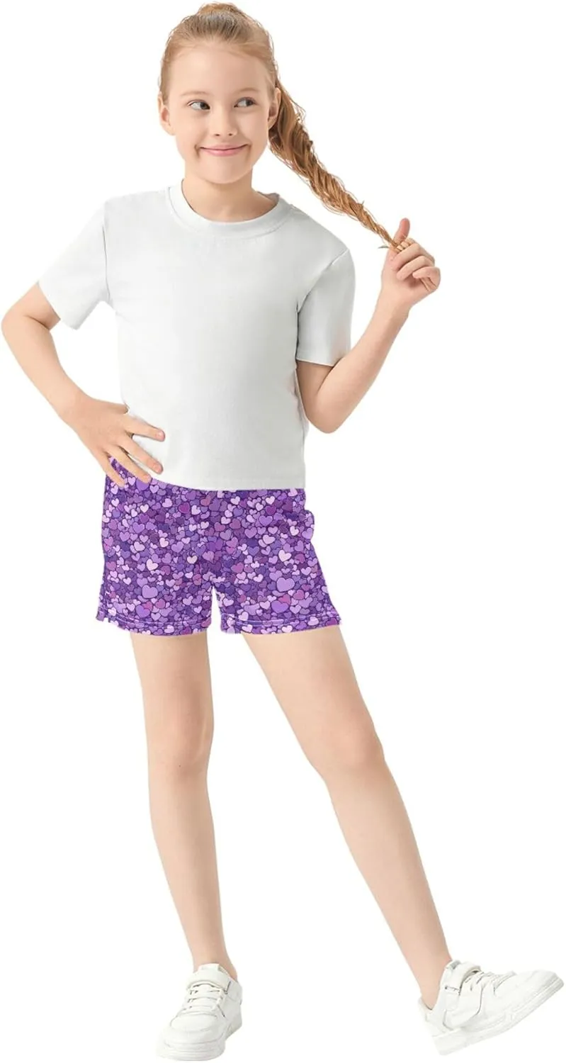 Girl's Athletic Shorts with Pockets Athletic Shorts for Teen for Dance