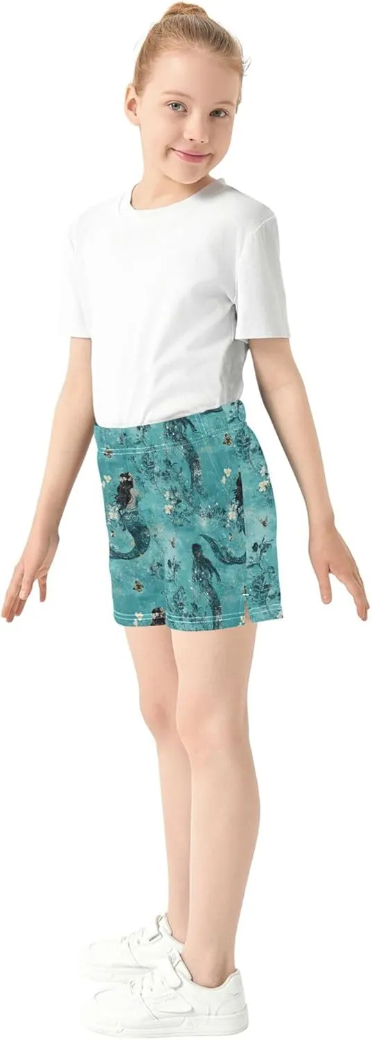Girl's Athletic Shorts with Pockets Youth Athletic Shorts for Gym