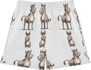 Girl's Athletic Shorts with Pockets Youth Athletic Shorts for Gym
