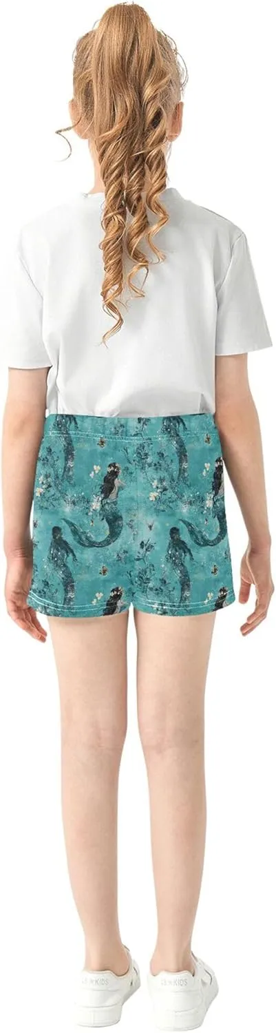 Girl's Athletic Shorts with Pockets Youth Athletic Shorts for Gym