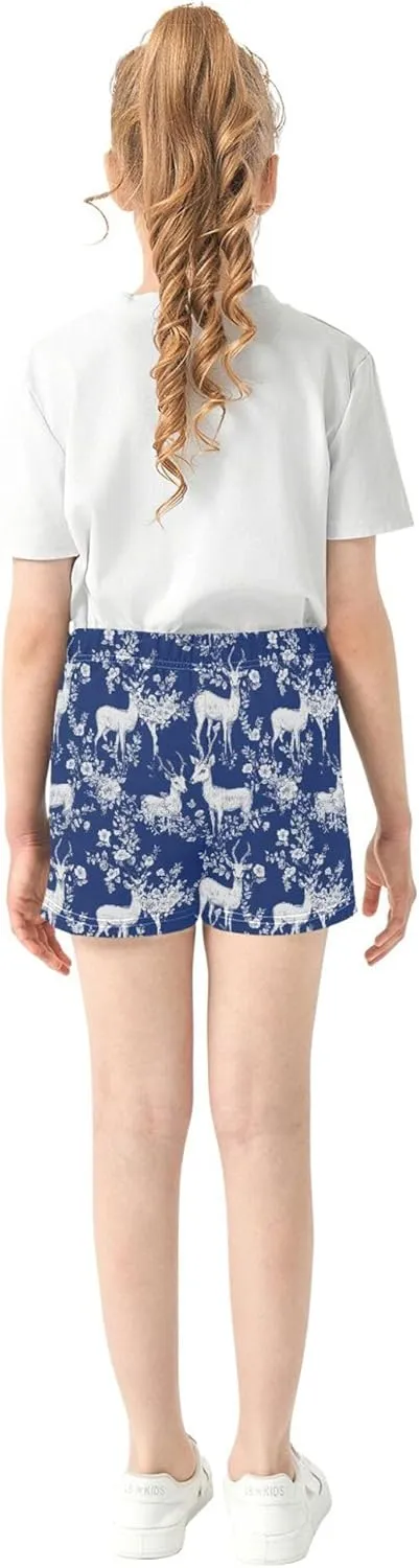 Girl's Athletic Shorts with Pockets Youth Athletic Shorts for Gym