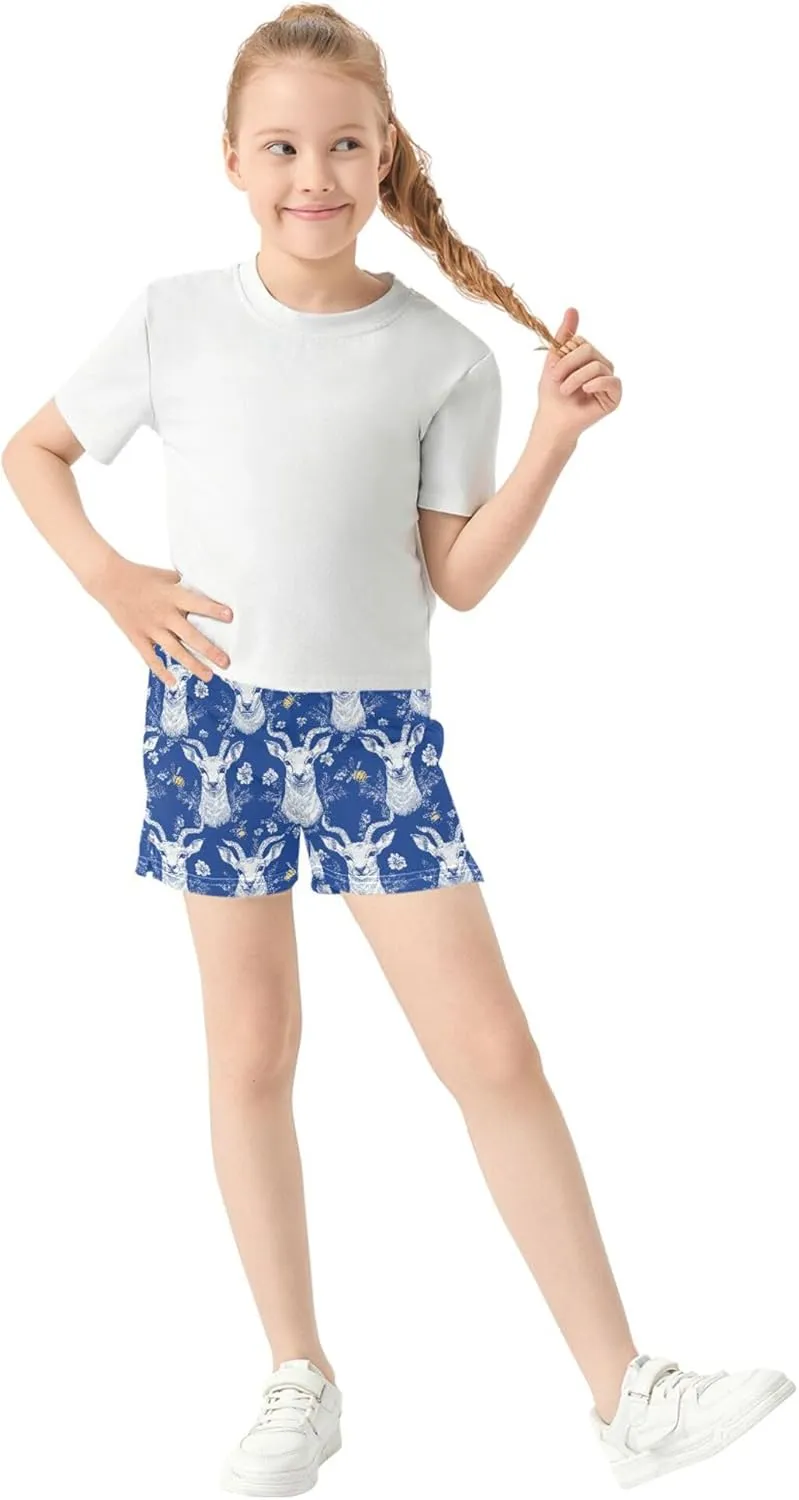 Girl's Athletic Shorts with Pockets Youth Athletic Shorts for Gym