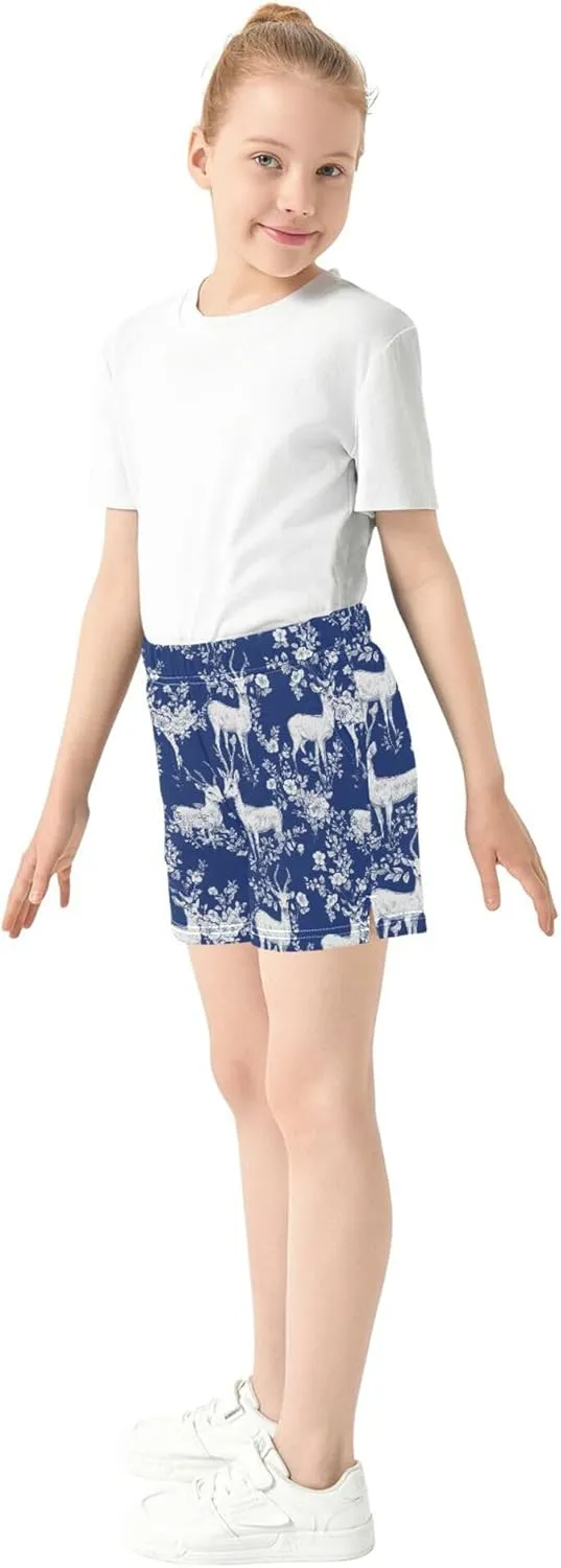 Girl's Athletic Shorts with Pockets Youth Athletic Shorts for Gym