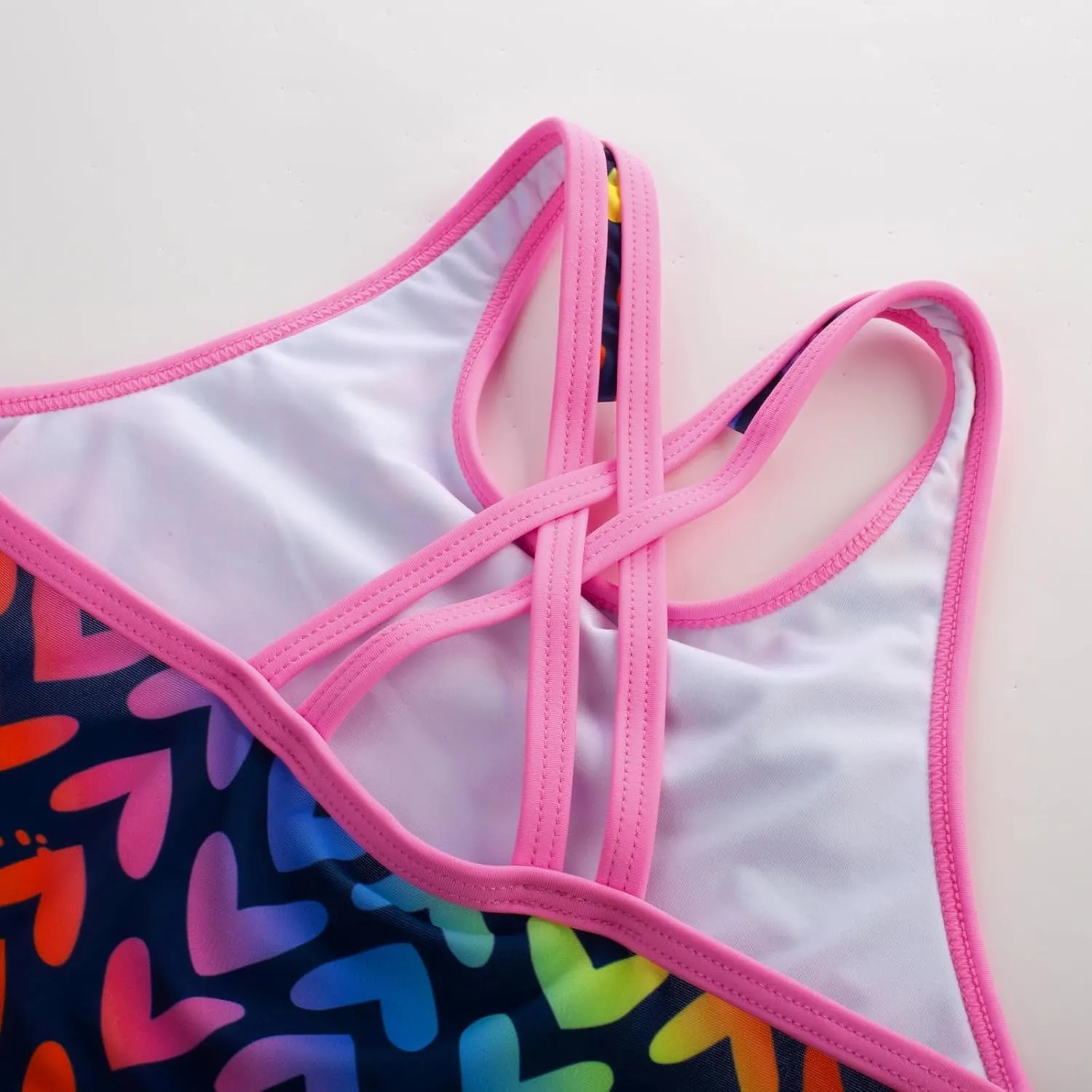 GRACE KARIN Girls Swimsuit Cross Back Swim Top and Swim Shorts Skirt Bathing Suit Two Piece Swimwear 5-12Y