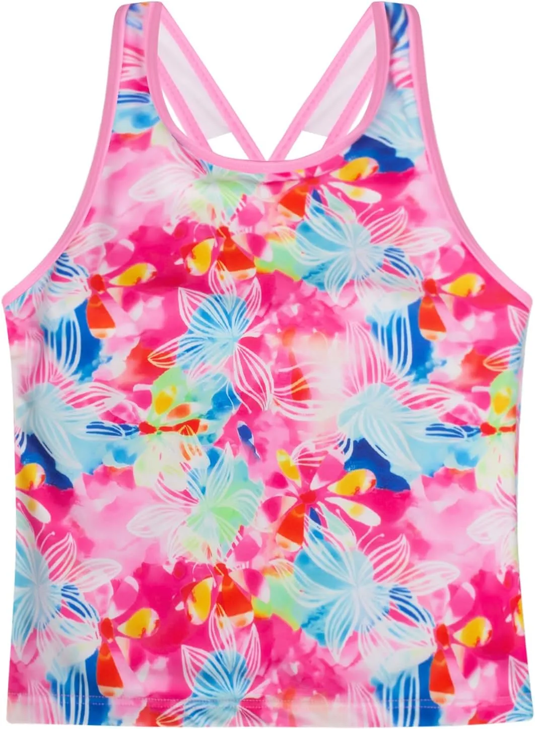 GRACE KARIN Girls Swimsuit Cross Back Swim Top and Swim Shorts Skirt Bathing Suit Two Piece Swimwear 5-12Y